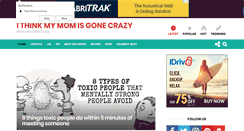 Desktop Screenshot of ithinkmymomscrazy.com